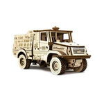 Set constructie cu mecanism Puzzle 3D MAZ 6440RR din lemn 277 piese @ EWA, EWA