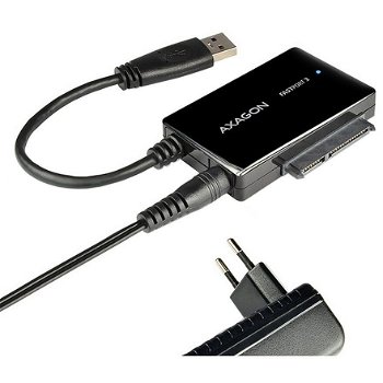 Adaptor USB 3.0 la SATA 3.1 Axagon ADSA-FP3, Compatibil 2.5/3.5 inch HDD/SSD sau 5.25 inch ODD, Negru, Axagon