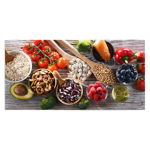 Tablou fructe legume cereale multicolor 2079 - Material produs:: Poster pe hartie FARA RAMA, Dimensiunea:: 60x120 cm, 