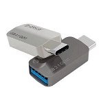 Cablu de date / adaptor Orico CTA2-SV, USB Female la USB-C Male, OTG, Silver