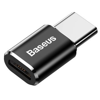 Adaptor Baseus micro-USB, USB, Negru, BASEUS
