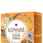 ALPINE HERBS - Amestec de ceai verde, maces, plante si petale de flori, Lovare