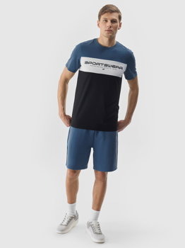 Șort de trening pentru bărbați - albastru, 4F Sportswear
