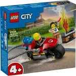 Set de construit LEGO® City, Motocicleta de pompieri, 57 piese, LEGO