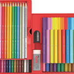 Set Cadou Carioci Connector si Creioane Colorate 53 Buc Faber-Castell 0