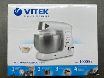 Robot de bucatarie VITEK VT-1444 3.5L 6 viteze 1000W Alb, VITEK