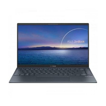 Laptop ultraportabil ASUS ZenBook 14 UX425EA cu procesor Intel Core i5-1135G7, 14", Full HD, 8GB, 1TB SSD, Intel Iris Xe Graphics, No OS, Pine Grey