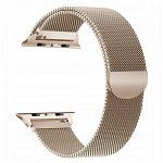 Curea Apple Watch, Tech Protect Milanese Loop, Compatibila Cu Apple Watch 1/2/3/4/5 (42/44mm) Gold, Upzz