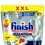 Finish Tablete pentru masina de spalat vase 49 buc Quantum All In 1 Citrus, Finish