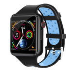 Ceas smartwatch techstar® c5, 1.54inch ips lcd, bluetooth 3.0 + edr, cartela sim, microsd, monitorizare somn, alerte sedentarism, albastru