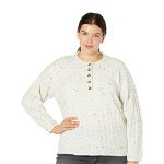 Imbracaminte Femei Madewell Plus Size Donegal Cherry Ribbed Henley Donegal Snow