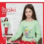 Pijama Copii Fetite Penye 3001 Engros, Baki