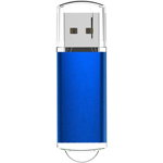 Stick de memorie USB Fhodigogo, metal, albastru, 64 GB, ‎10 x 7,7 x 1,2 cm, 