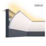 Cornisa decorativa pentru LED MDB101, 200 X 14 X 10.6 cm, Mardom Decor , Mardom Decor