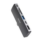 Media Hub Anker PowerExpand Direct pentru iPad Pro, 6-in-1, 60W Power Delivery, USB-C, 4K HDMI, Audio 3.5mm, USB 3.0, microSD, Anker