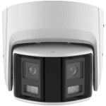 Camera de supraveghere IP panoramica, 6 MP, LED 30 m, 2.8mm, PoE, ColorVu, Hikvision, DS-2CD2367G2P-LSU/SL(2.8mm)(C), Hikvision
