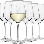 Set de 6 pahare de vin Krosno, transparent, sticla, 390 ml, 23 3 cm