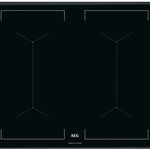 Plita incorporabila AEG IKE74451FB, Inductie, 4 zone de gatit, Hob2Hood, Timer, Control touch, 71 cm, Negru