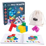 Joc Logic Tetris Cuburi Lemn, Educational