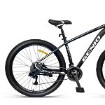 Bicicleta mountain bike 27.5 inch, aluminiu, frane hidraulice, 27 viteze, negru, genio