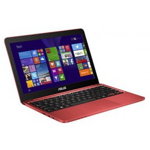 Laptop ASUS EeeBook X205TA-BING-FD0038BS Intel® Atom™ Z3735F pana la 1.83GHz 11.6"" 2GB eMMC 64GB Intel® HD Graphics Windows 8.1 rosu, ASUS