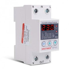 Releu monofazic protectie tensiune, Sinotimer, 63A, ecran digital LED, recuperare automata, SVP-912-63A, SINOTIMER