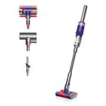 Aspirator vertical Dyson Slim SV19 Omni-glide, 230 W, Display LCD, Rezervor 0.2 l (Gri/Rosu), Dyson