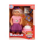 Set papusa Bebelou cu fusta roz, Dollz n More, 40 cm, Dollz n More