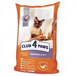 Hrana uscata completa pentru pisici CLUB 4 PAWS Premium Adult Indoor, pui, 14 Kg