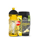 Băutură Izotonică Pudră Hydrate & Perform Lămâie 560 g + Bidon 0,65 L, ISOSTAR