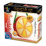 Set creativ de cusut gentuta portocala - Juicy Handbag, D-Toys
