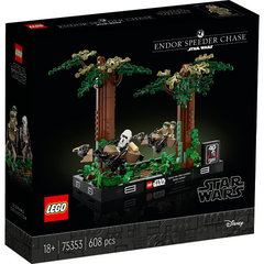 LEGO Star Wars Diorama Urmarire cu Speederul pe Endor 75353, LEGO