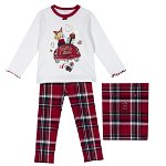 Pijama copii Chicco, bluza si pantaloni, rosu, 31327, Chicco