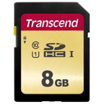 SDC500S SDHC, 8GB, Clasa 10, Transcend