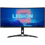 Monitor LED Lenovo Gaming Legion Y34wz-30 Curbat 34 inch UWQHD VA 1 ms 180 Hz USB-C KVM HDR FreeSync Premium Pro, Lenovo