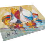 Caroline`s Treasures Carolines Comori JMK1029LCB Barca Cursa de sticlă de tăiere bord mare Multicolore 12H x 16W, 