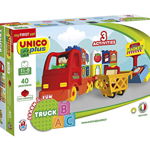 Set Constructie Unico camion cu o figurina 40 piese