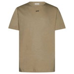 Off-White Off White T-shirts and Polos Beige, Off-White