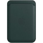 Husa de protectie Apple Leather Wallet with MagSafe, Forest Green