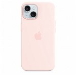 Silicone with MagSafe for iPhone 15 - light pink, Apple