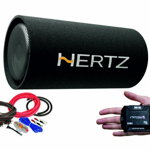 Pachet de Bass Hertz DST 30.3B + Amplificator Stetsom IR 280.1 + Kit de cabluri, Hertz - Stetsom