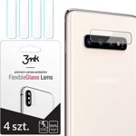 Folie protectie camera foto 3MK Flexible Glass Samsung Galaxy S10 Plus 4-Pack, 3MK