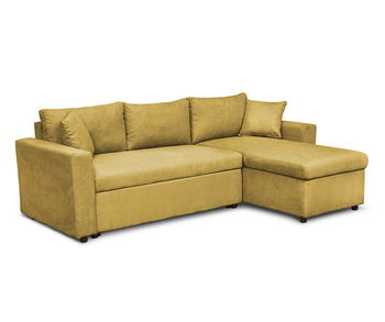 Coltar extensibil reversibil Kult, Golf Gaige Mustard, galben mustar, 225x148x71 cm - Kult, Galben & Auriu, Kult