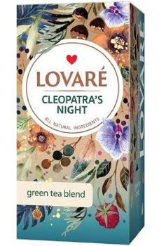 Ceai verde, Lovare, Aroma premium, Noaptea Cleopatrei, 20 bucati