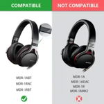 Set 2 bureti PadForce pentru casti Sony MDR-1ABT, MDR-1RBT, MDR-1RNC, Over-Ear - Negru, PadForce