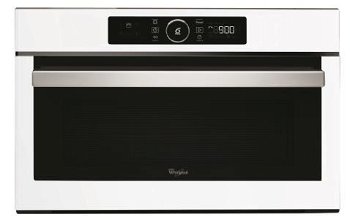 Cuptor cu microunde incorporabil Whirlpool AMW 730/WH, 6th Sense, design Absolute, 31 l, 1000 W, 8 nivele putere, Grill, Timer, Touch control, Alb, Whirlpool