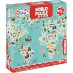 Puzzle - Harta lumii (96 piese), Grafix
