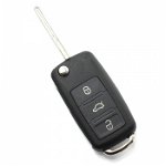 Audi A8 - Carcasa cheie tip briceag cu 3 butoane, fara buton de panica - CARGUARD, Carguard