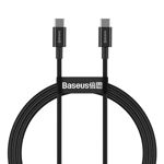 Baseus Superior, Fast Charging, USB Type-C la USB Type-C 100W 1m, Negru