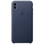 Capac Protectie Spate Apple Din Piele Pentru Iphone Xs Max - Albastru, Apple